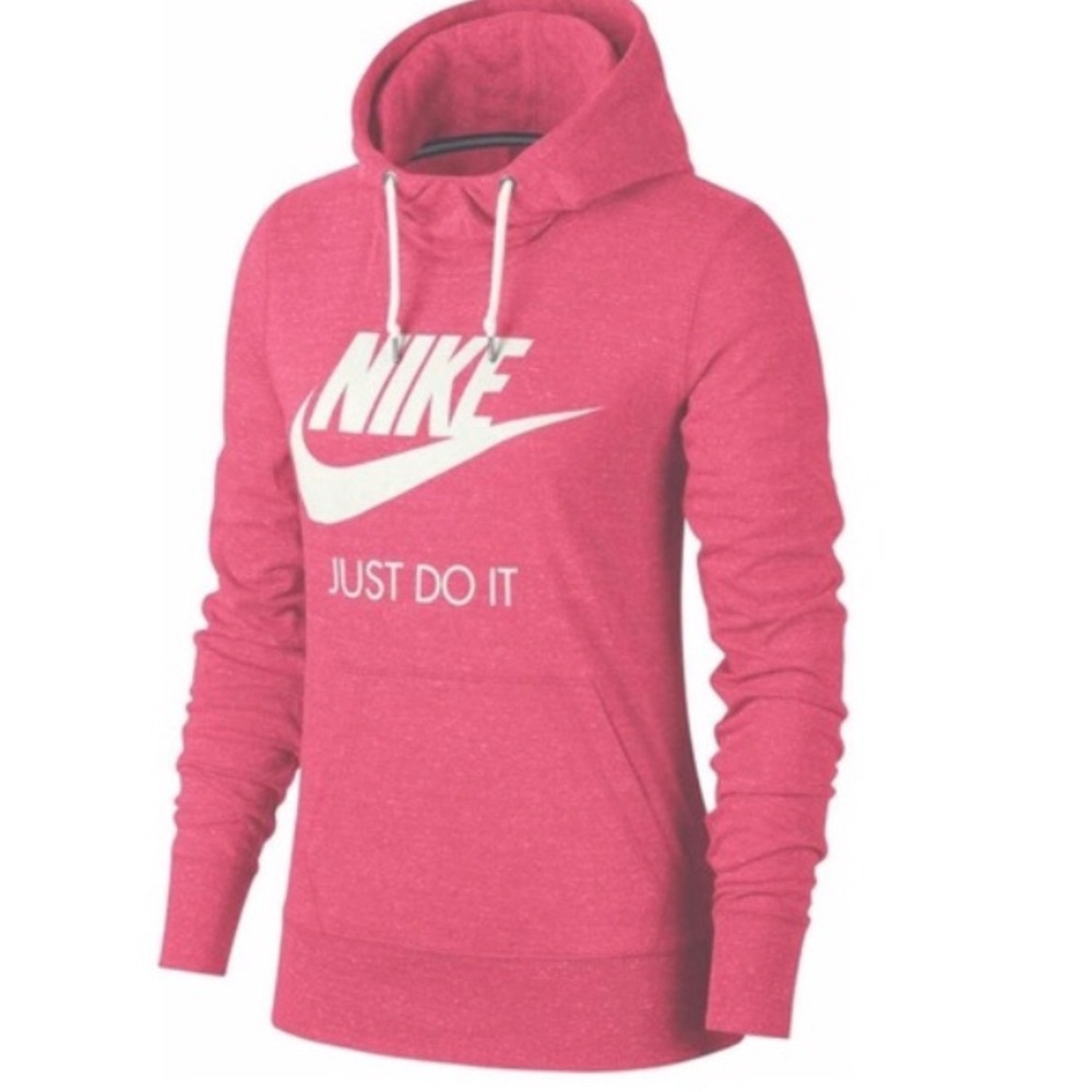 Nike Pink Sweatshirt with hoodie